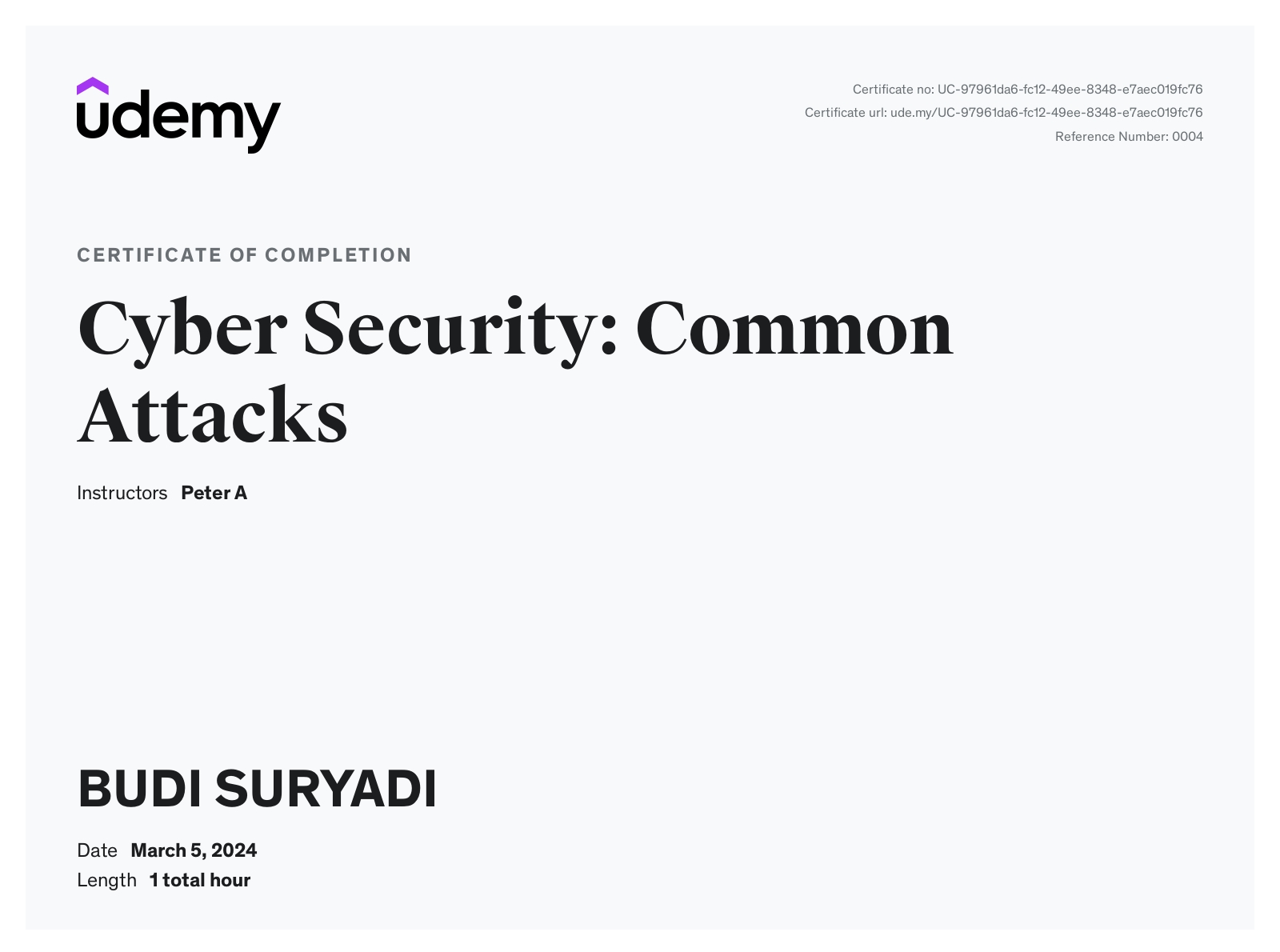Cyber Security: Common Attacks